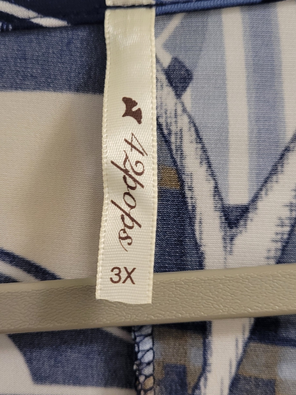 Soft Sweatshirt W. Banded Tie Bottom And Orint. 3x - Picture 5 of 5